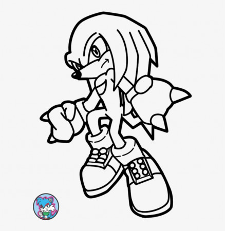 Drawing Knuckles Coloring Page - Sonic The Hedgehog Coloring Pages Knuckles  - Free Transparent PNG Download - PNGkey
