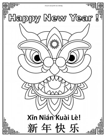 Printable Coloring Sheets for Chinese New Year - Holidappy