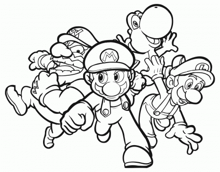 Super Mario Bros Coloring Pages - Widetheme