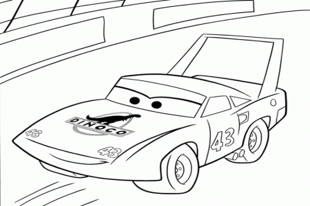 Coloring in cars coloring pages from the 2 Disney movies