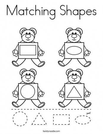 Matching Shapes Coloring Page - Twisty ...twistynoodle.com