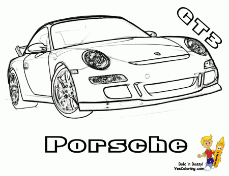 Gusto car coloring pages cars porsche corvette free coloring 3 ...