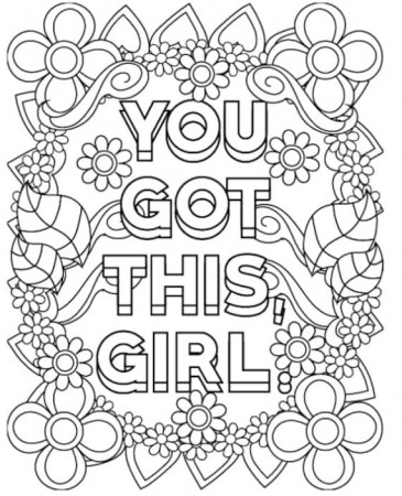 100 Page Adult Motivational Coloring Book Printable - Etsy