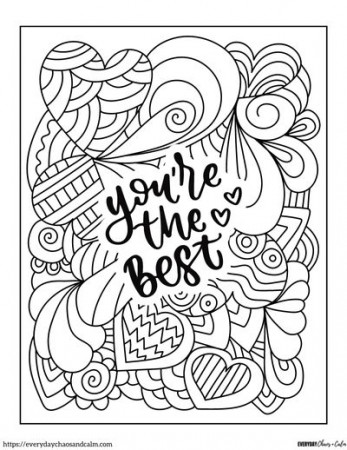 7 Free Valentine Coloring Pages For Kids