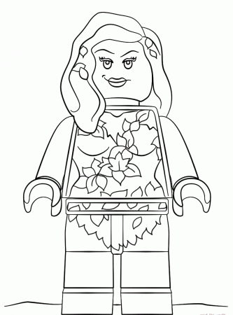 Lego Poison Ivy Coloring Pages
