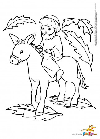 Palm Sunday Coloring Pages For Preschoolers | Coloring Page