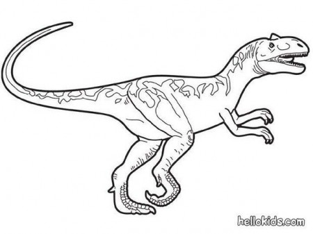Prehistoric allosaurus coloring pages - Hellokids.com