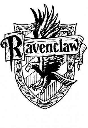 Ravenclaw Crest, Harry Potter. in 2019 | Harry potter colors ...