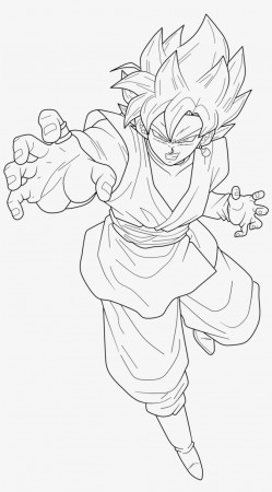 Dragon Ball Coloring Pages Goku Vegeta With Awesome - Goku Black ...