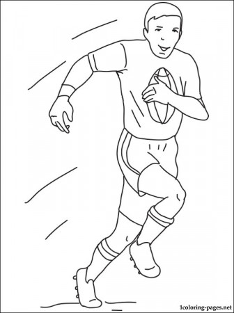 Rugby coloring page | Coloring pages