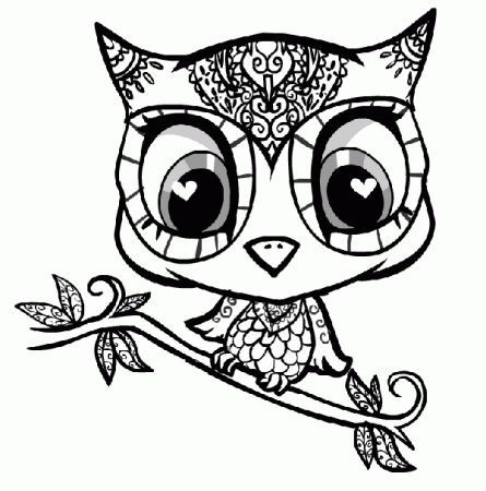 Cartoon Owls To Color | Free Coloring Pages on Masivy World