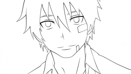 Blue Exorcist- Okumura Rin [Lineart] [4K] by BaloohGN.deviantart.com on  @DeviantArt | Blue exorcist, Anime character drawing, Anime lineart
