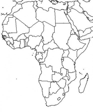South Africa Map Coloring Pages - Learny Kids