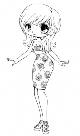 Anime Coloring Pages Girl Chibi | Coloring Pages Blog Award