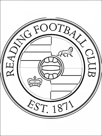 Coloring page of Reading F.C. logo | Coloring pages