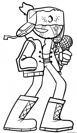 Ruv Friday Night Funkin Coloring Pages Printable