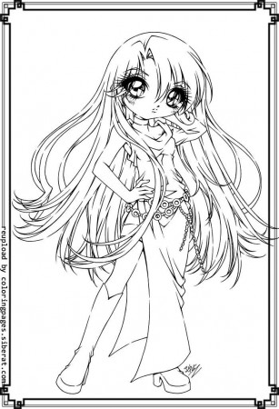 Kawaii Girl Cute Girl Drawings Coloring Pages - Novocom.top