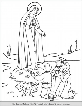 Saint Mary Coloring Pages - Download Pack - TheCatholicKid.com