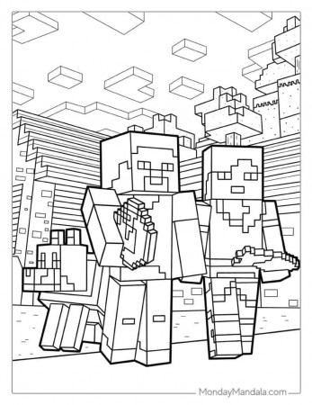 80 Minecraft Coloring Pages (Free PDF Printables)