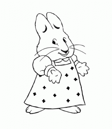 Max And Ruby Christmas Coloring Pages