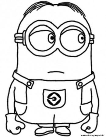 Print dave the minion despicable me s17c96 Coloring pages