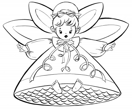 Free Vintage Coloring Pages Angels Page Graphicsfairy Excelent Image  Inspirations To Print – Slavyanka