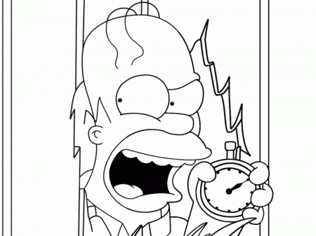 Homer Simpson coloring picture | The Simpsons