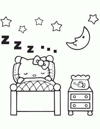 Bedroom Coloring Page - HiColoringPages