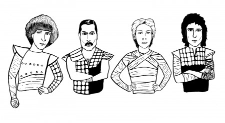 Queen band coloring pages