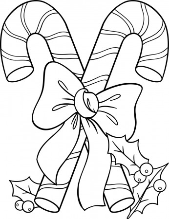 Christmas Sticks Coloring Page 4560193 Vector Art at Vecteezy