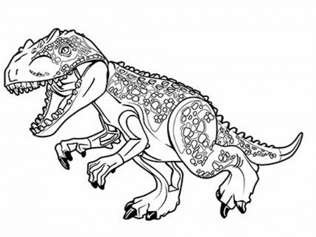 Lego Jurassic World coloring pages