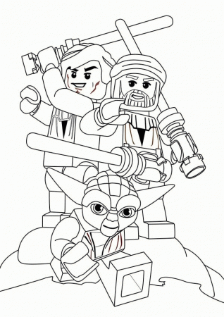 Lego Star Wars Characters Coloring Page - Download & Print Online ...