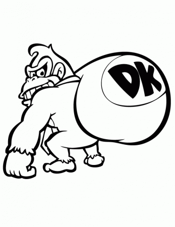 Facts Donkey Kong Coloring Page Az Coloring Pages, Languages ...