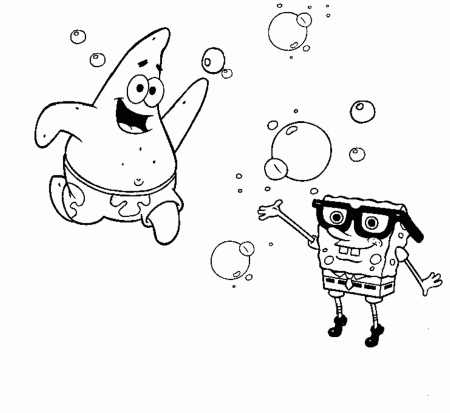 Patrick Spongebob Coloring Pages : Spongebob And Patrick Coloring ...