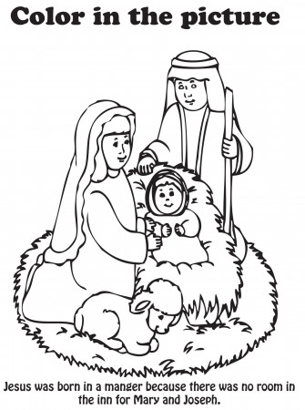 Nativity Colouring Book - High Quality Coloring Pages