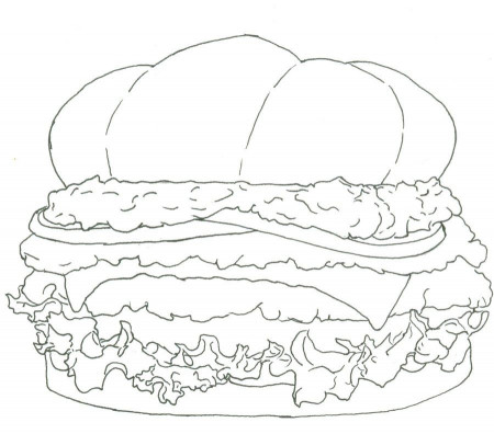 gaucamole burger coloring page by FancyNinjaCat on DeviantArt