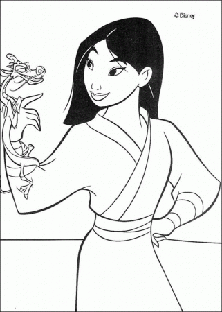Related Mulan Coloring Pages item-10184, Mulan Coloring Pages ...