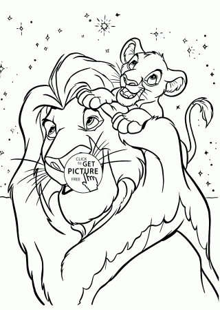 15 Free Pictures for: Lion King Coloring Pages. Temoon.us