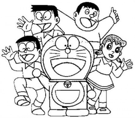 Doraemon And Nobita Steel Troops Coloring Pages | Cartoon coloring ...