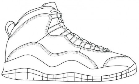 Nike Jordan Coloring Pages Printable Nba Basketball Shoes Jordansael To  Print Air – azspring