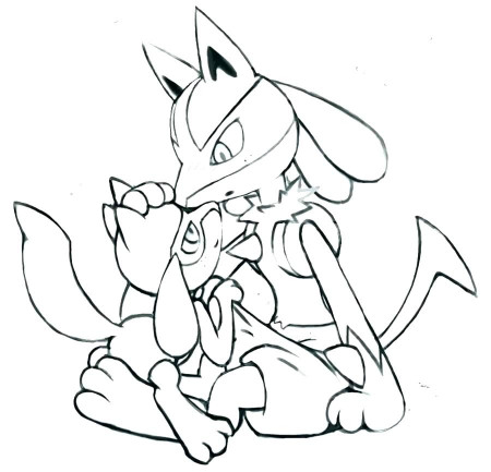 Mega Lucario Drawing | Free download on ClipArtMag