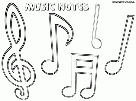 music notes coloring page. bass section on music notes coloring ...
