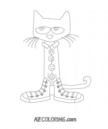 Pete The Cat Coloring Page