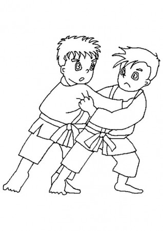 Martial Arts - Coloring Pages ...