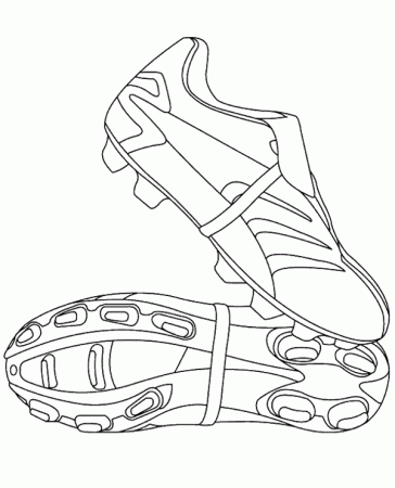Football boots coloring page soccer- Topcoloringpages.net