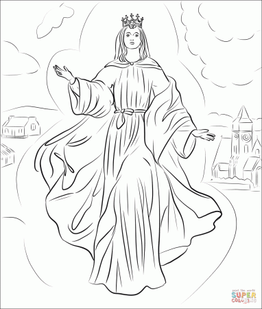 Our Lady of Knock coloring page | Free Printable Coloring Pages