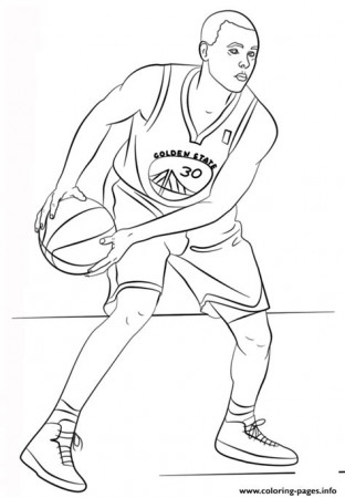 Stephen Curry Colouring Pages - Free Colouring Pages