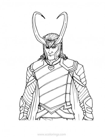 Thor's Brother Loki Coloring Pages - XColorings.com
