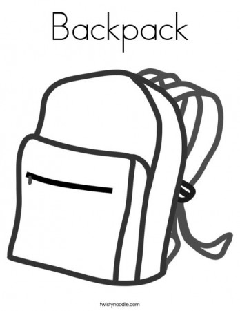 Back To School Bag Coloring Page Printable - Coloring Home