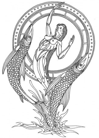 Art Therapy coloring page Astrology : Pisces 12